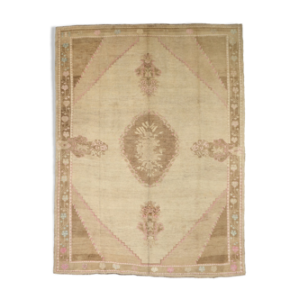 8x10 brown beige wool turkish rug, 328x247cm