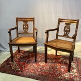 Set of two chairs canned