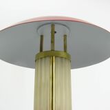 Art deco mushroom lamp made of glass, restored