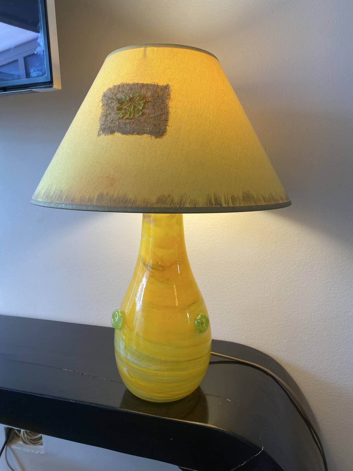 Lampes Murano en duo vintage années 90 / 2000