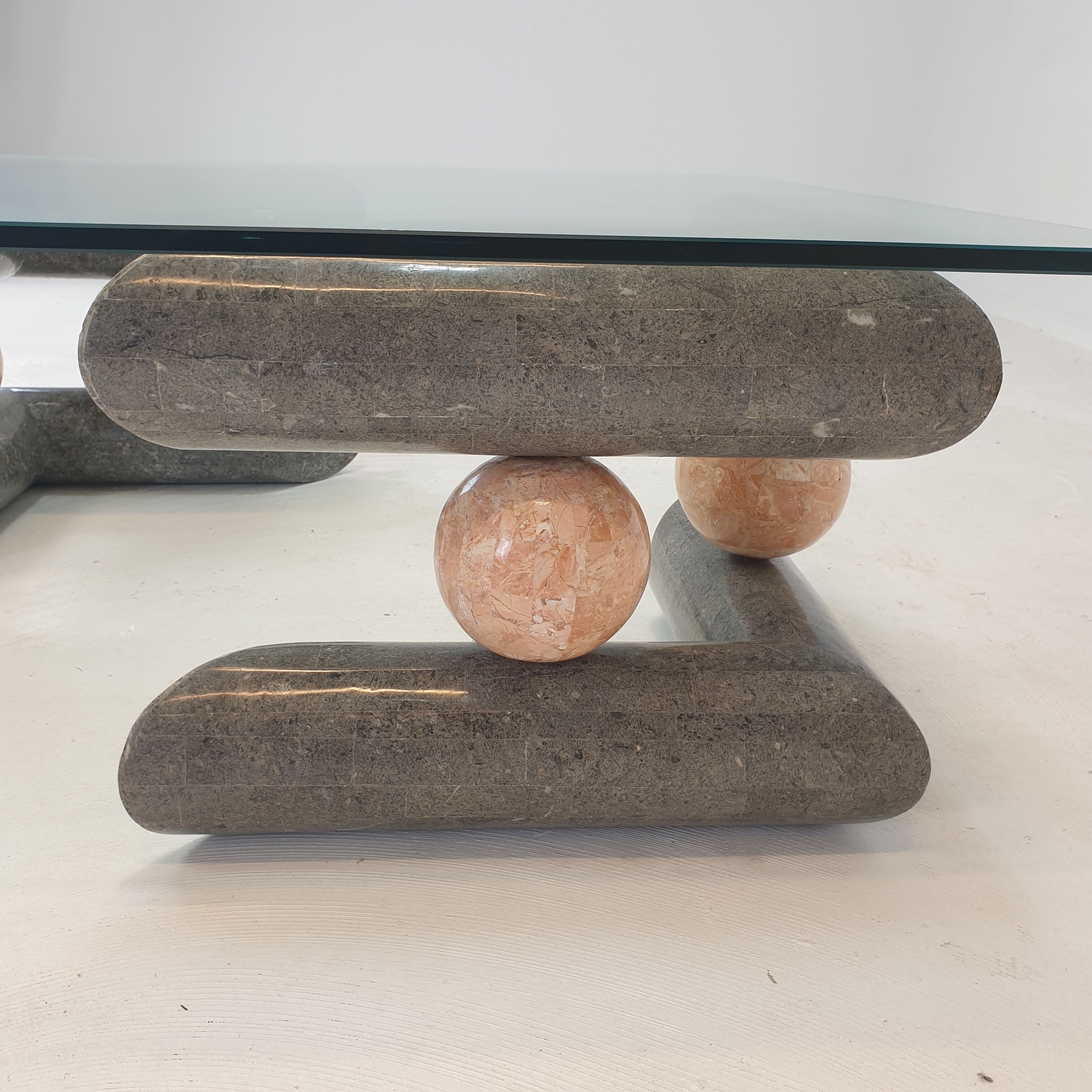 Fossil Stone Coffee Table, 1980s