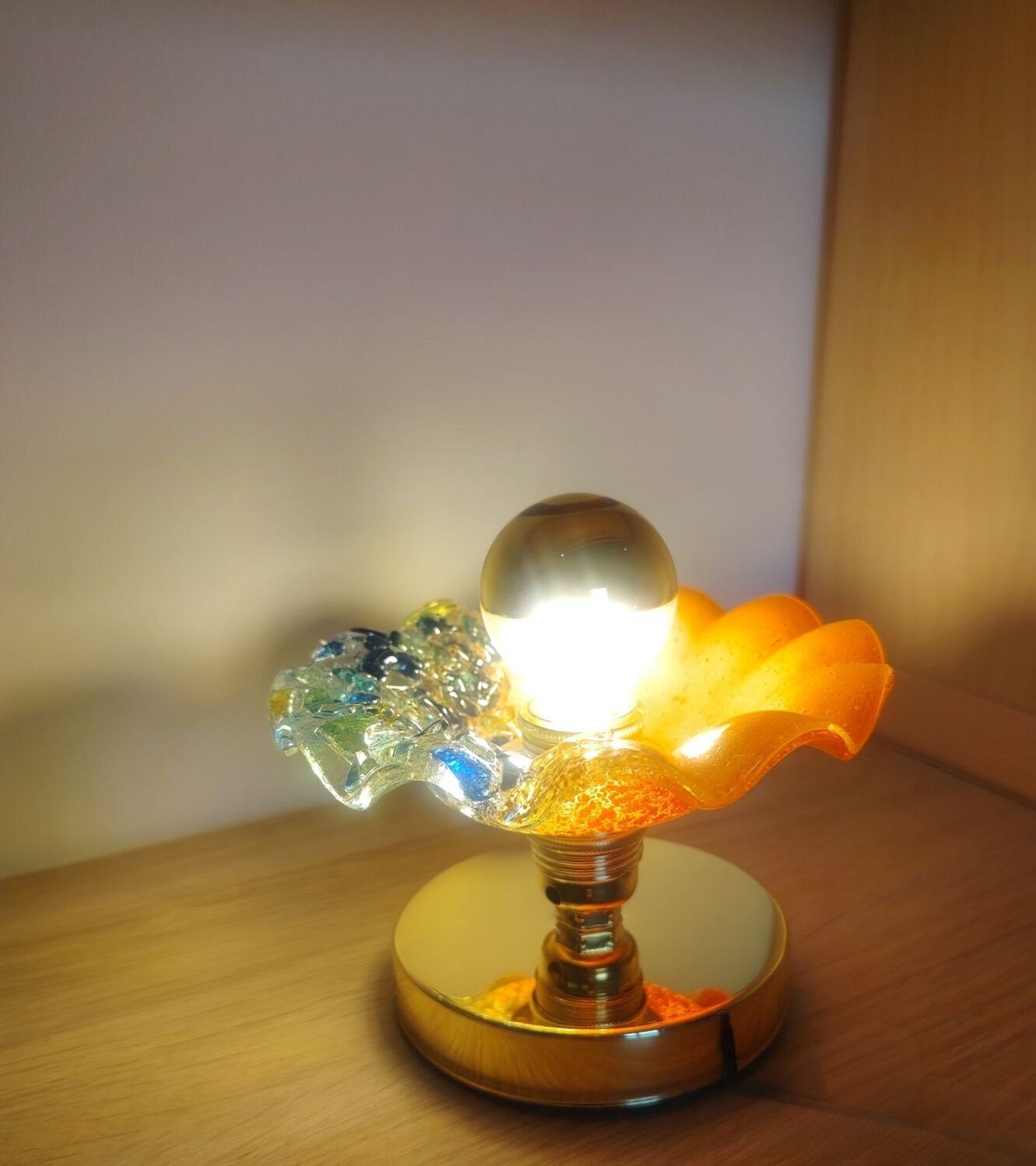 Murano flower wall light