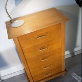 Pretty chest of drawers dressers foot compass gilded oak