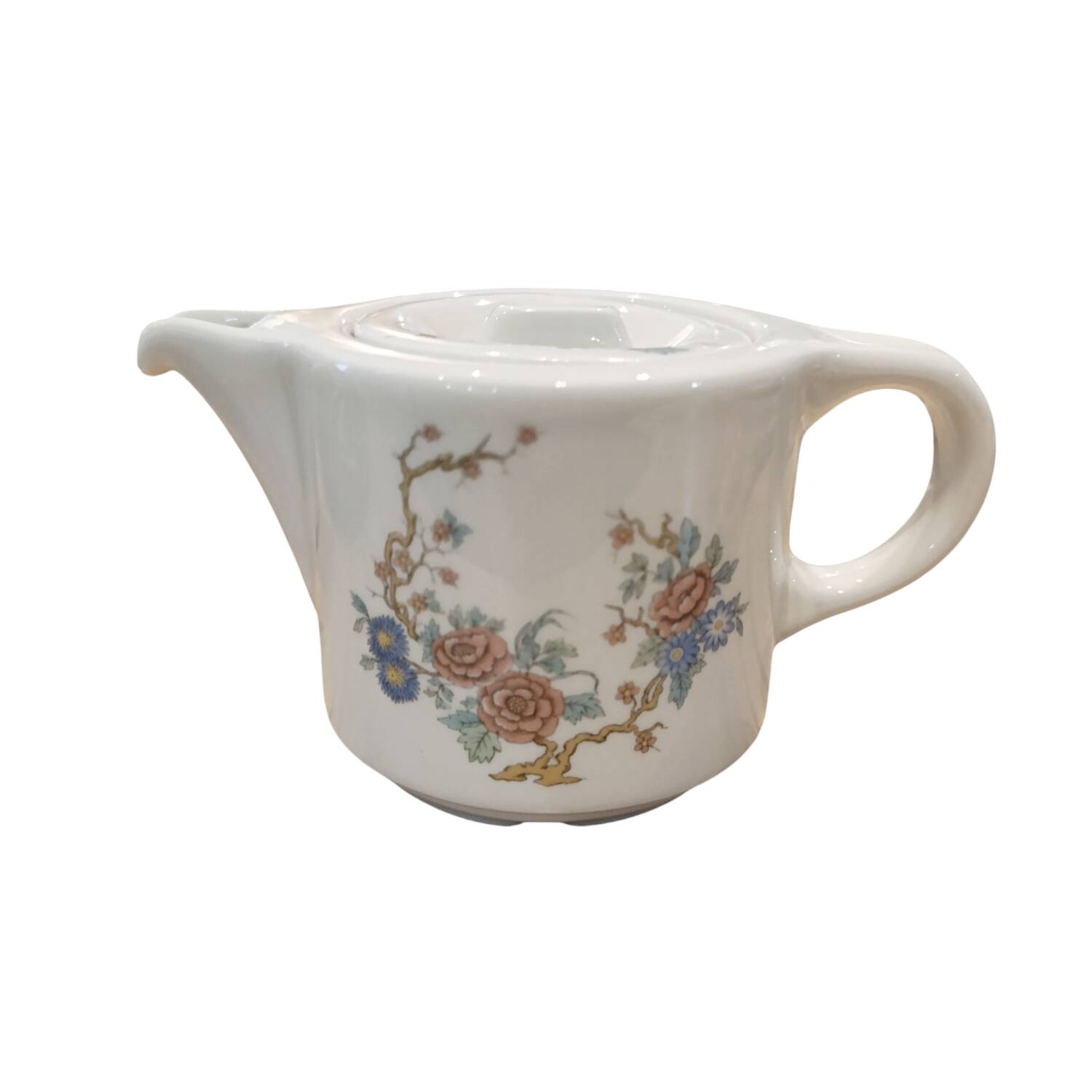 Pillivuyt individual teapot with Oriental decor