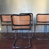 Suite of 4 chairs B32 by Marcel Breuer 70