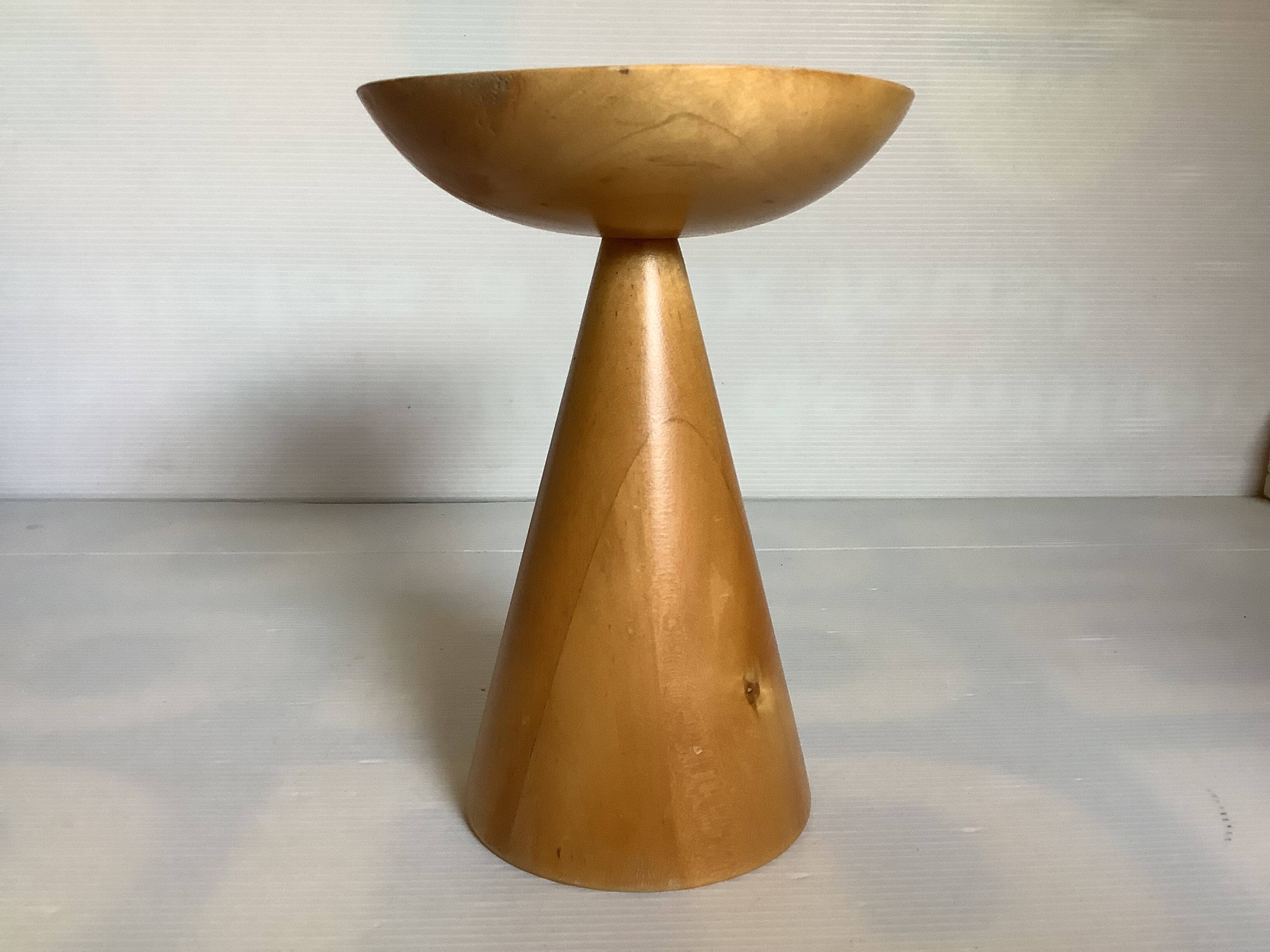 Scandinavian style wooden candle holder