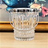 Crystal and metal ice bucket - Vintage year 40