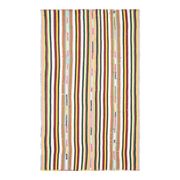 1970s Vintage Turkish Oushak Handmade Wool Cotton White Area Rug 178x289