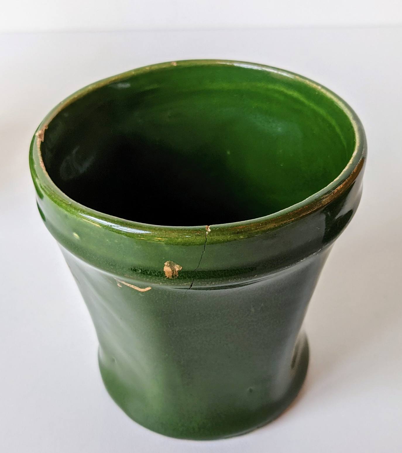 Spice pots enamelled floral decoration