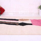 Tapis beni ouraine à moto coloré traditionnel taille 1,5/2,5 m