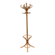 Baumann bistro style 1960 curved light wood parrot coat rack