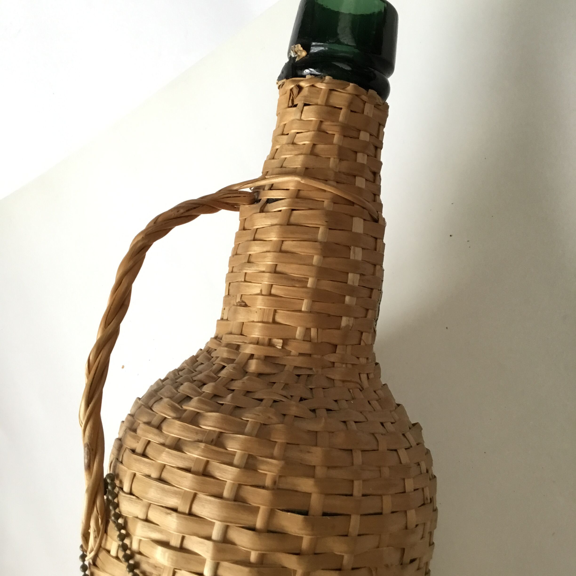 Old bottle sheathed rattan