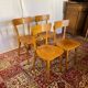 Set of 4 vintage wooden bistro chairs – Baumann style