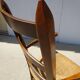 Fauteuil traditionnel en bois et paille