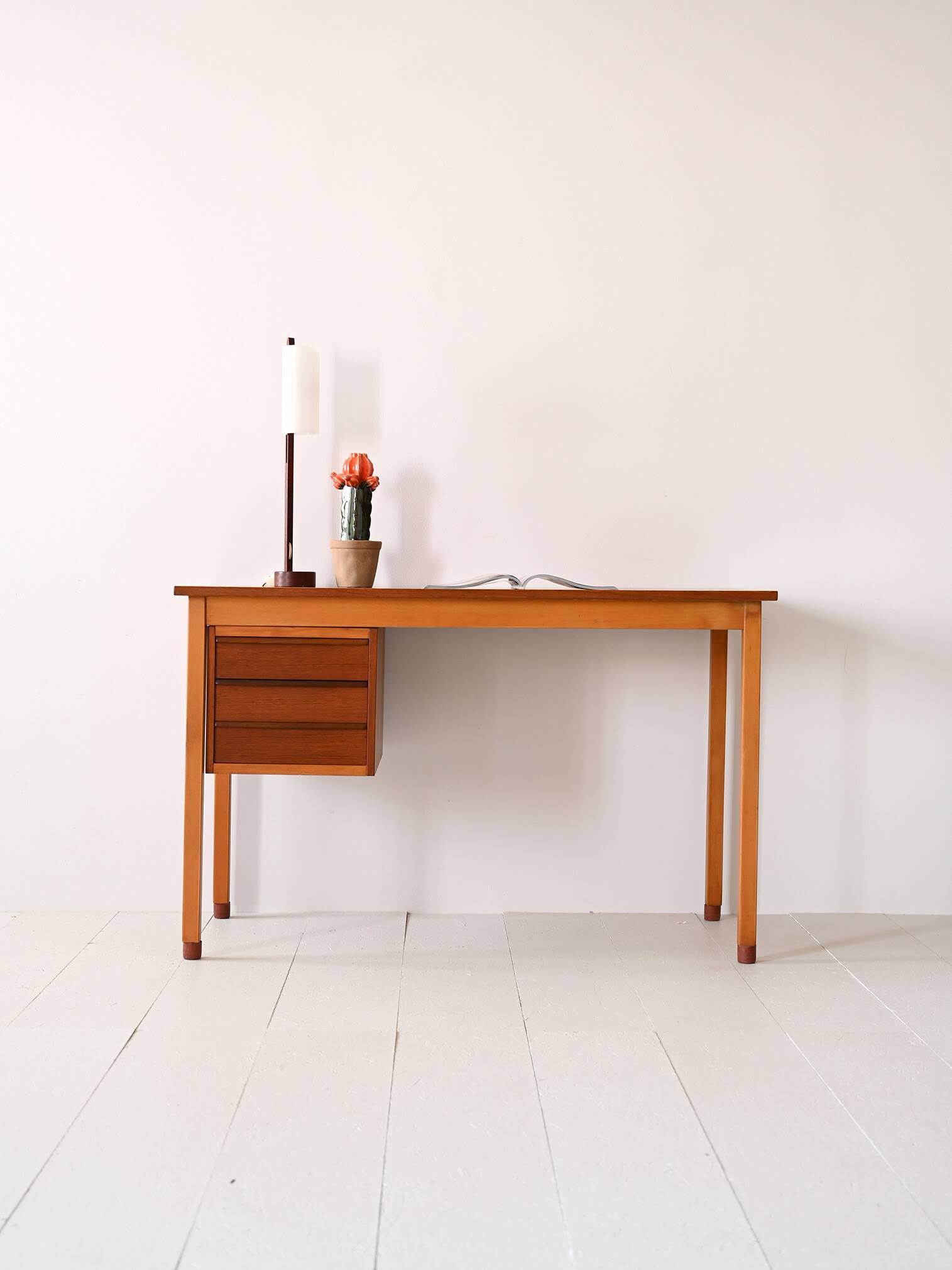 Scandinavian retro wooden desk
