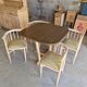 Ensemble vintage attribué à Thonet – table + 4 chaises années 60