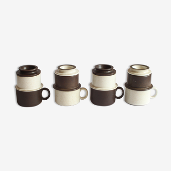 Quatre tasses à café filtre en céramique par Zaalberg Holland, années 1960