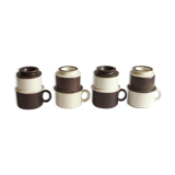 Ceramic filter coffee cups by Zaalberg Holland, 1960s.