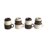 Quatre tasses à café filtre en céramique par Zaalberg Holland, années 1960