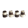 Ceramic filter coffee cups by Zaalberg Holland, 1960s.