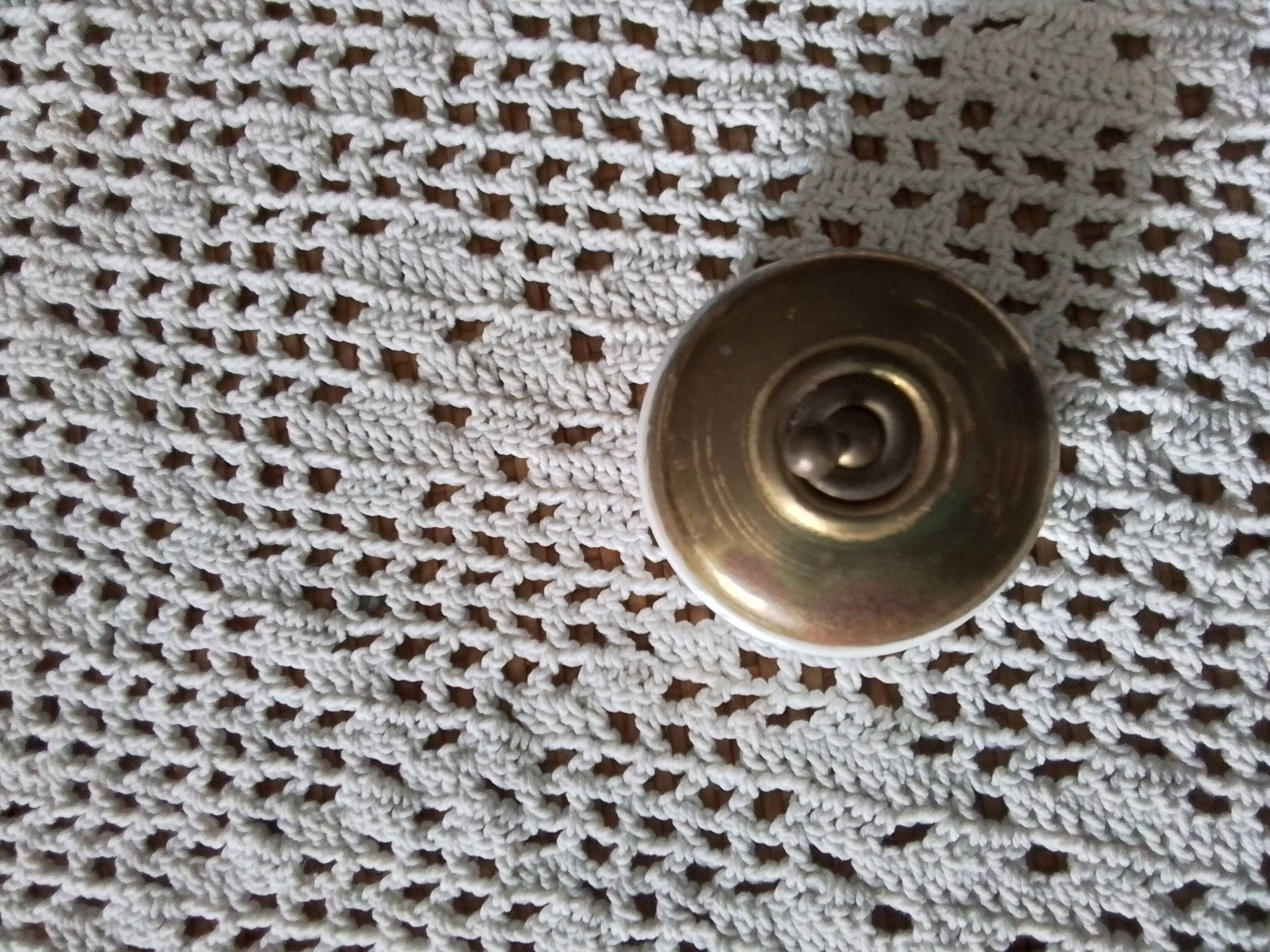 Old porcelain and brass switch