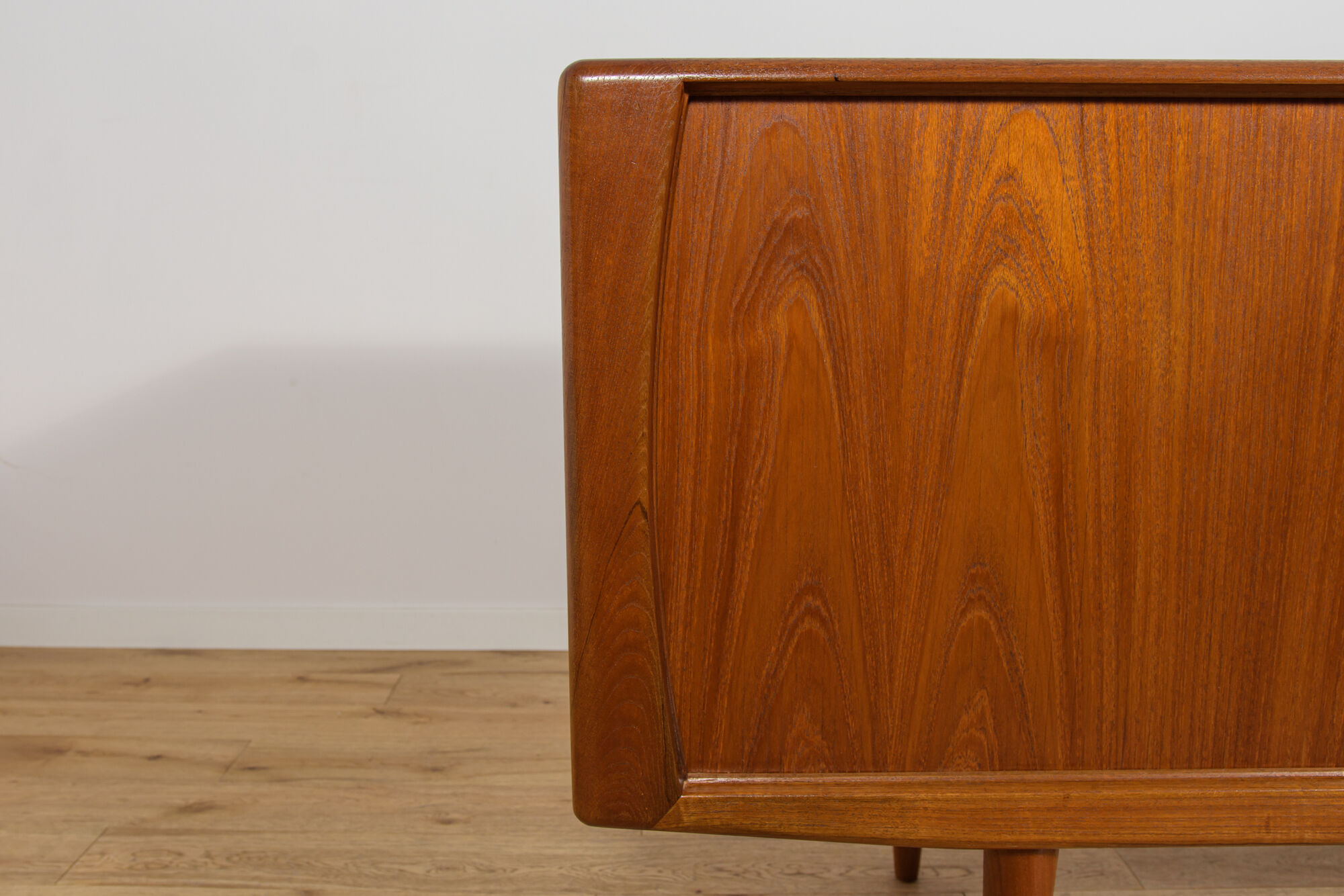 Mid-Century Large Teak Tambour Door Sideboard, Denmark, 1960s