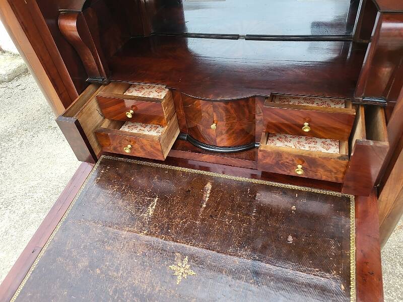 19th century mahogany restoration secretary
