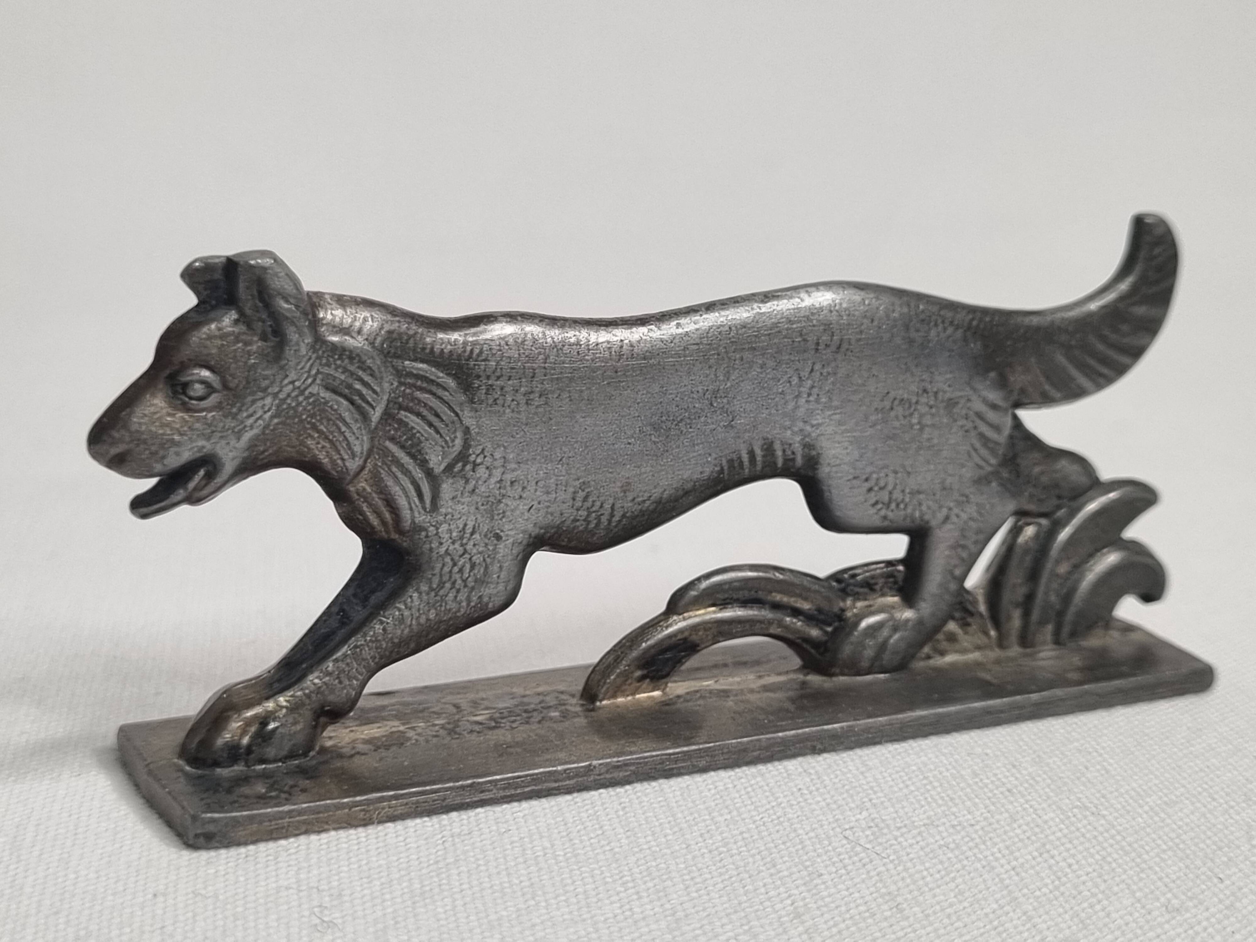 Set of five Art Deco Wild Animal Knife Holders, after Joseph Buisson