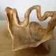 Very large olive wood fruit bowl, 1970, unique item.