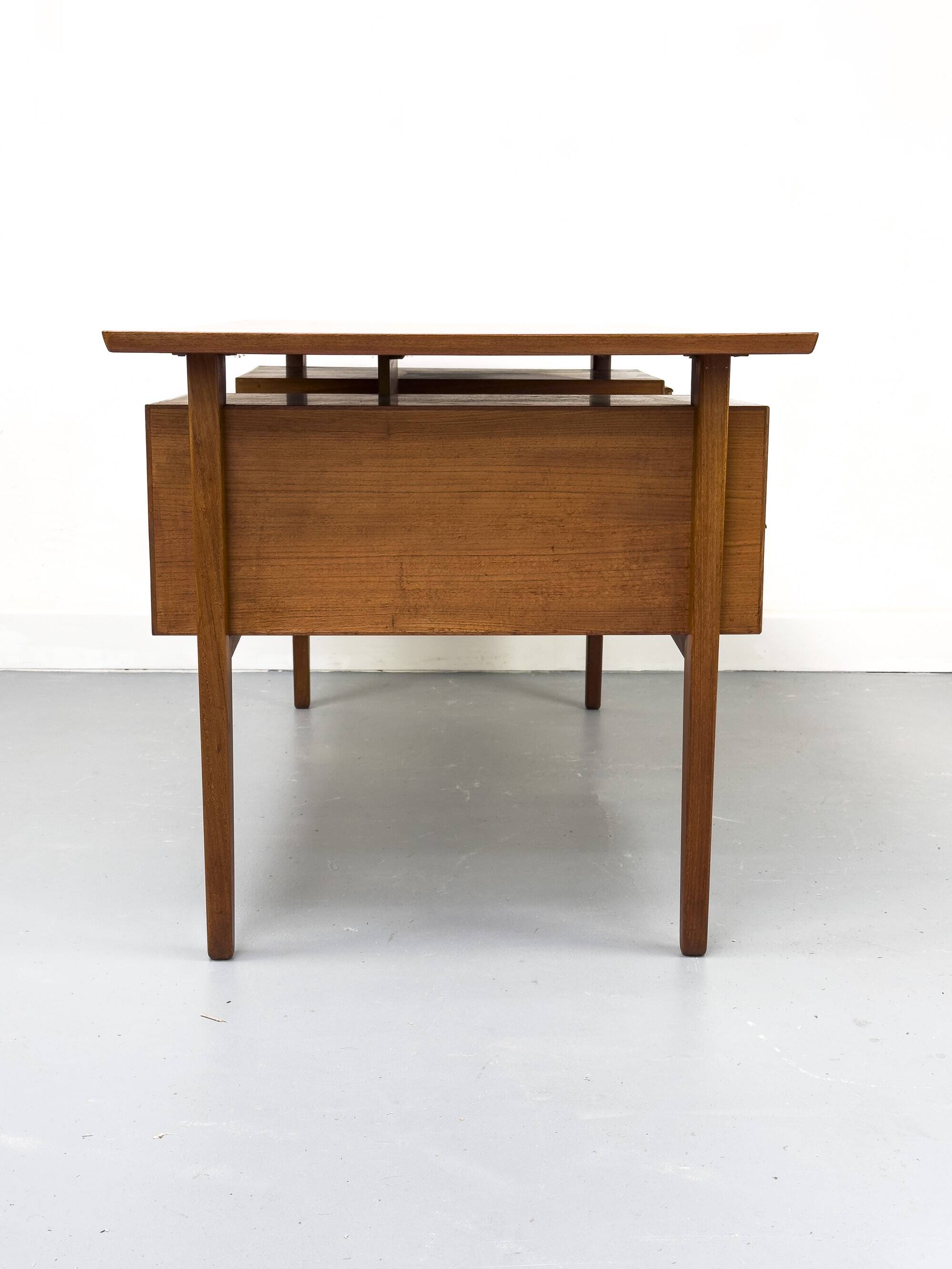 Danish Teak Desk with Drawers by H. Jørgensen for Fredericia, 1960s