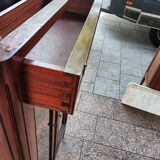 Bookcase forming showcase styleLouis XVI marble top