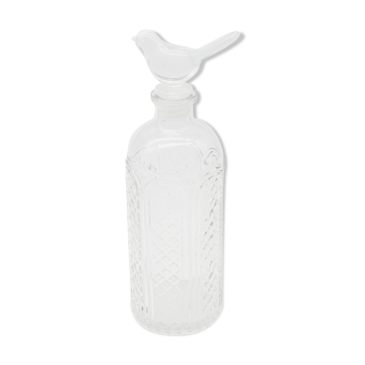Glass bird bottle