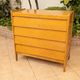 Commode vintage rénovée, années 50 60, chêne blond 