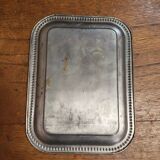 Plateau en métal argenté