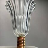 Murano Glass Wall Lamps attributed to Ercole Barovier, Italy, 1940s, Set of 2