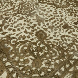 Hand-Knotted Anatolian Vintage 1970s 292 cm x 380 cm Beige Wool Carpet