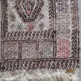 Antique embroidered kilim with 16 medallions from Turkey or the Balkans, c. 1950.