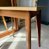 Side table in formica - tapered legs
