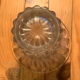 Tulip-shaped crystal vase