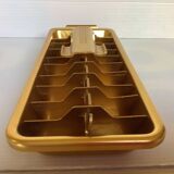 Old gold metal ice cube tray