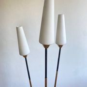 Vintage opaline tripod floor lamp