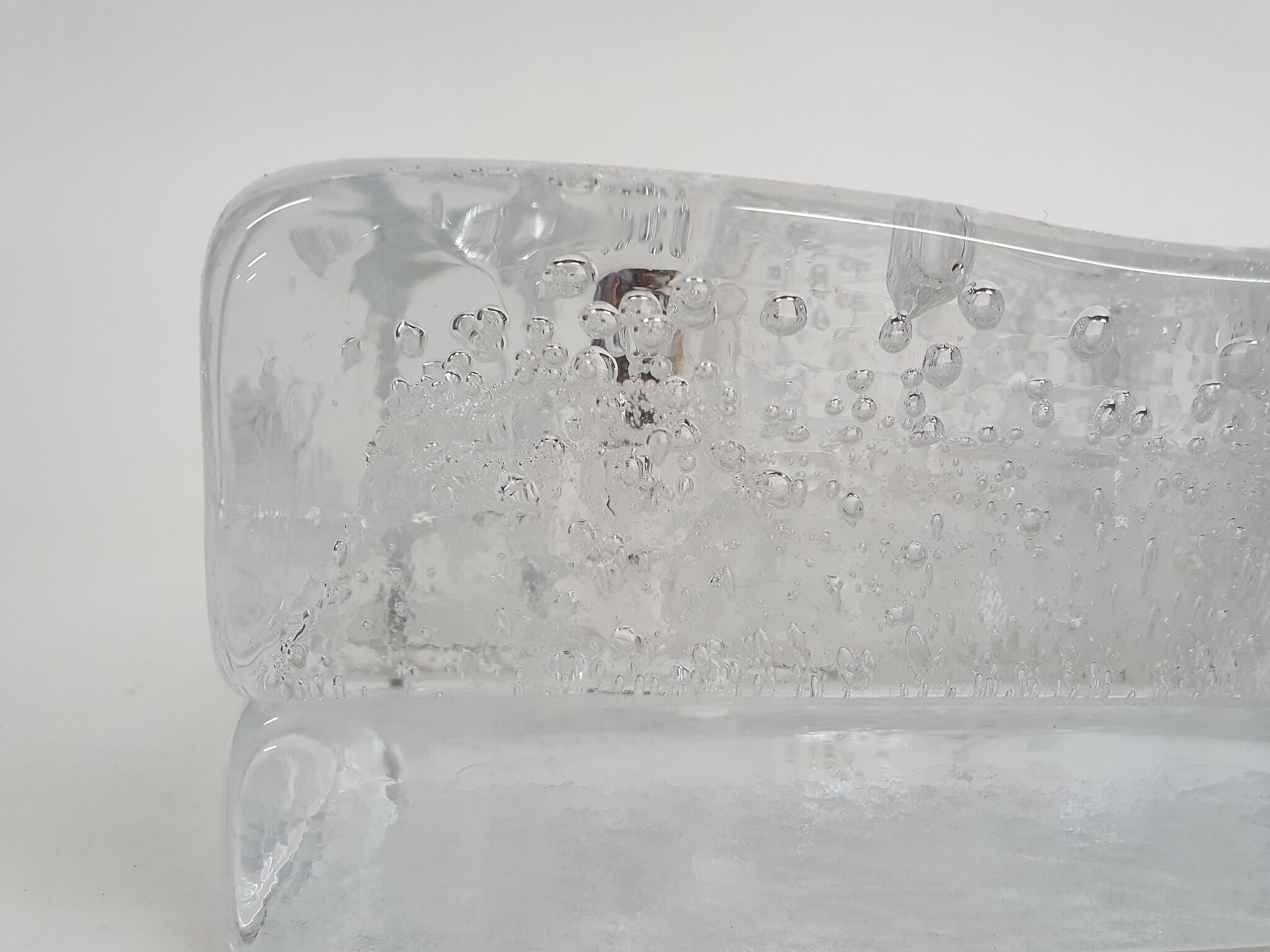 Glass ashtray or bowl, Italy 1980's