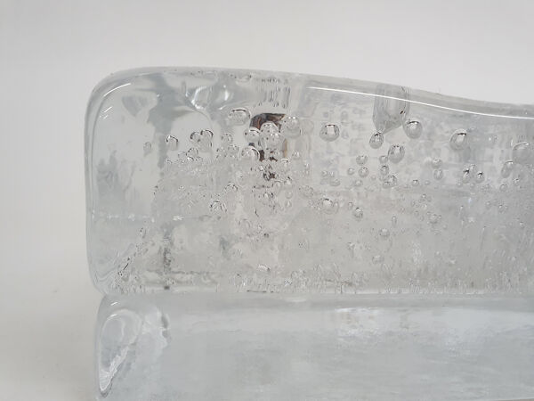 Cendrier ou bol en verre, Italie années 1980