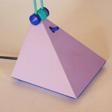 Vintage Memphis styled Pyramid Desk Lamp - Design by Lungean and Pellmann for BRILLIANT - 1980s