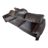 Maralunga Cassina 3-seater velvet sofa