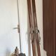 Old vintage wooden ski