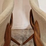Set of 4 scissor chairs attributed to Louis Van Teeffelen for Wébé, 1975