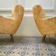 Pair of chairs design organic vintage 50s 60s