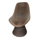 Large woven rattan armchair