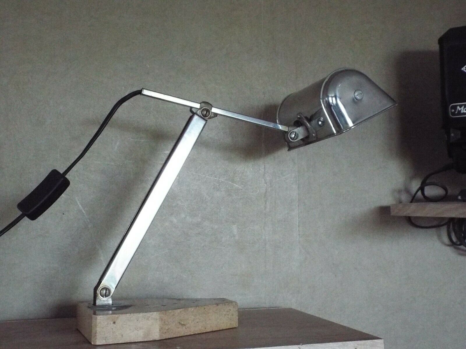 Luxury art deco desk lamp pirouette marble